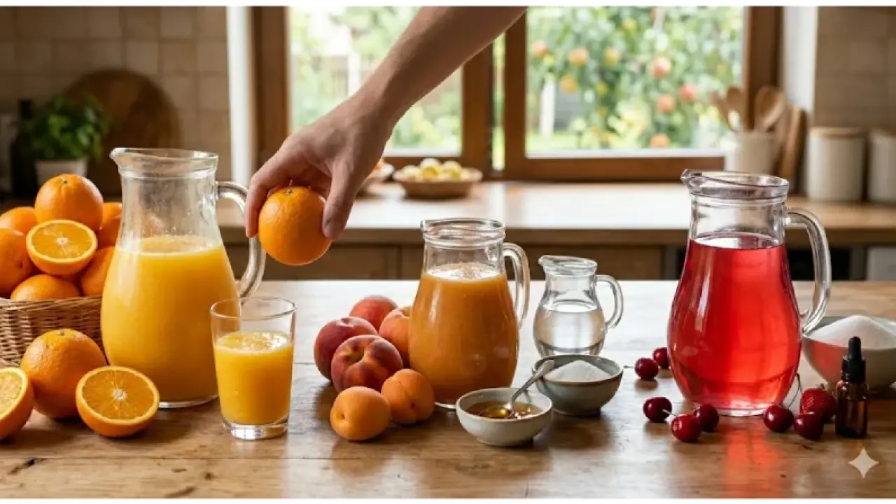 تفاوت آب‌میوه ۱۰۰٪ طبیعی، نکتا
