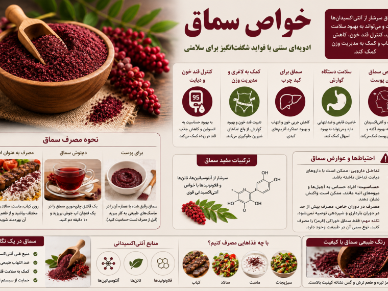 خواص سماق و تأثیرات آن بر روی
