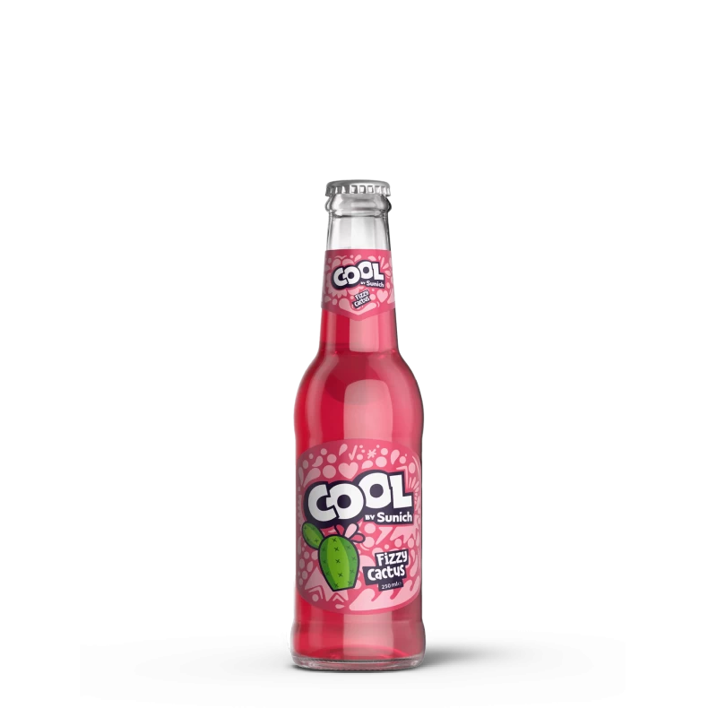 Carbonated Apple Cactus Drink Glass