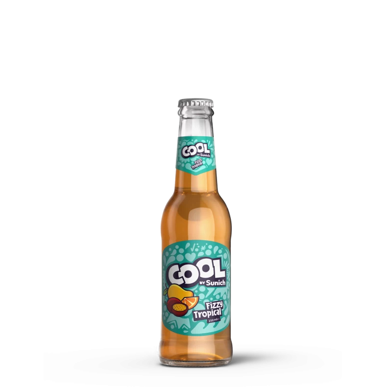 Mixed Tropical Fruits Carbonated Drink Glass