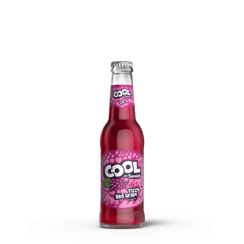 Red Grape Carbonated Drink Glass