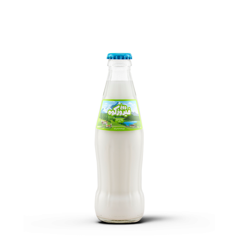 دوغ گرمادیده گازدار با طعم پونه و خیار